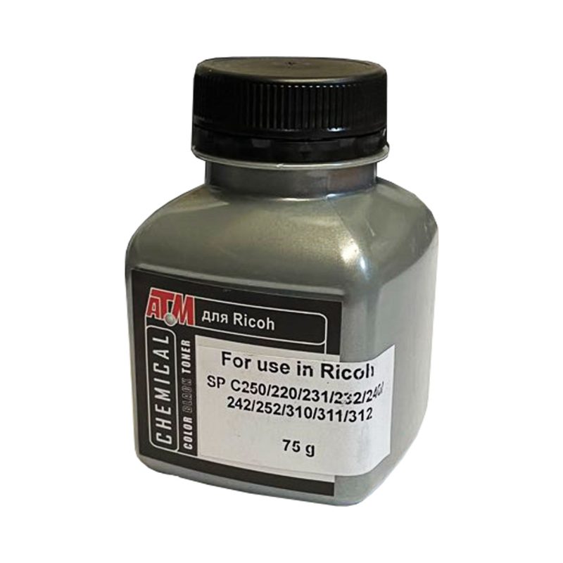 Тонер для RICOH SP C250 (фл,75,черный ,Chemical) Silver ATM