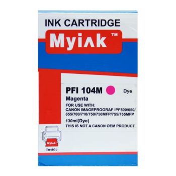 Картридж CANON PFI-104M iPF650, iPF655, iPF750, iPF755, iPF760, iPF765 Magenta (130ml, Dye) MyInk