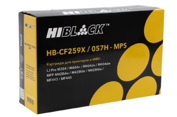 Картридж HP LJ Pro M304/404n/MFP M428dw/MF443 (Hi-Black) 15K (без чипа) (HB-CF259X/057H-NC-MPS)