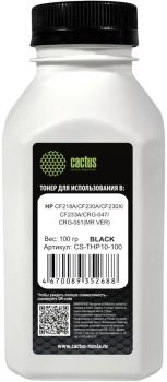 Тонер Cactus CS-THP10-100 черный флакон 100гр.