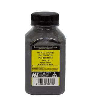 Тонер HP CLJ CP2025/Pro 300 M351/Pro 400 M451, Тип 1.0, Bk, (Hi-Black 100 г, банка)