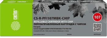 Картридж Canon (ПЗК) Cactus CS-R-PFI107MBK-CHIP черный матовый