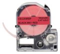 Картридж ленточный Cactus CS-LK4RBP LK-4RBP черный на красном 12x9