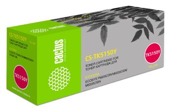 Картридж лазерный Cactus CS-TK5150Y TK-5150Y желтый (10000стр.)