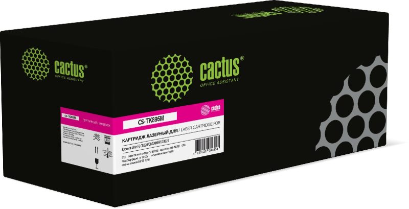 Картридж лазерный Cactus CS-TK895M TK-895M пурпурный (6000стр.)