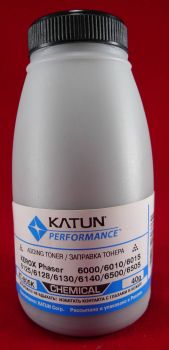 Тонер XEROX Phaser 6000/6010/6015/6125/6128/6130/6140 Black, химический (фл. 40г) (Katun) фас.Россия