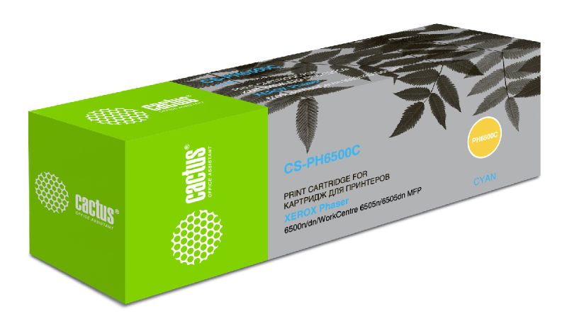 Картридж лазерный Cactus CS-PH6500C 106R01601 голубой (2500стр.)