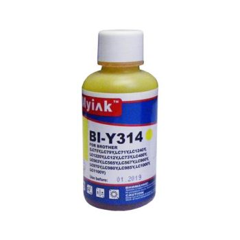 Чернила для Brother LC1240Y (100мл,yellow, Dye) BI-Y314 Gloria MyInk