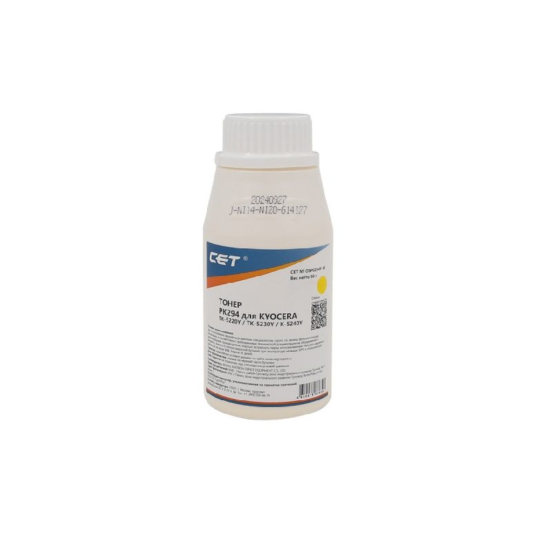 Тонер PK294 для KYOCERA ECOSYS P5021cdw (Japan) Yellow, 50г/бут, (унив.), OSP0294Y-50 (CET)