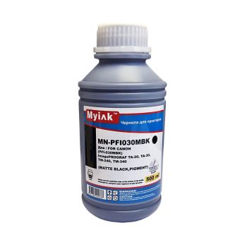 Чернила для CANON imagePROGRAF TM-240/ТМ-340 (PFI030MBK) (500мл,matte black,Pigment) MyInk