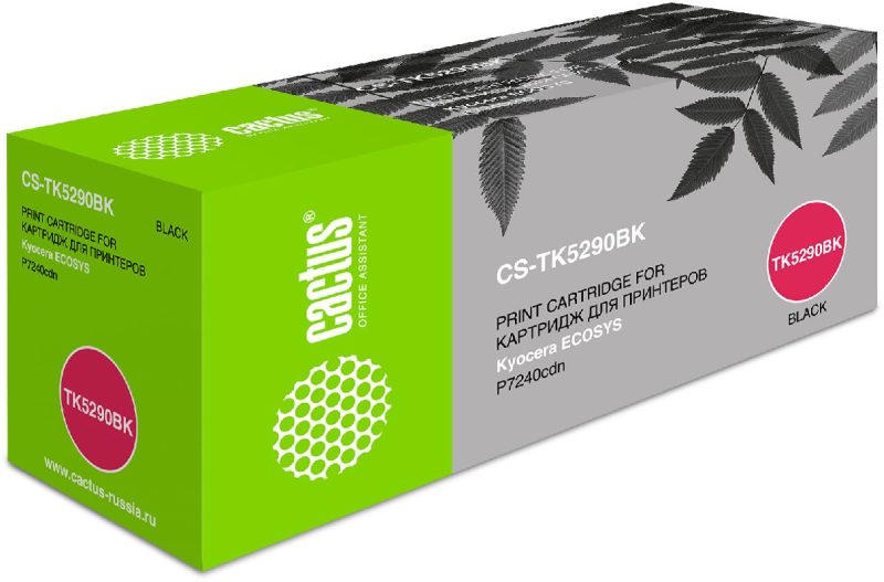 Картридж лазерный Cactus CS-TK5290BK TK-5290BK черный (17000стр.) для Kyocera Ecosys P7240cdn