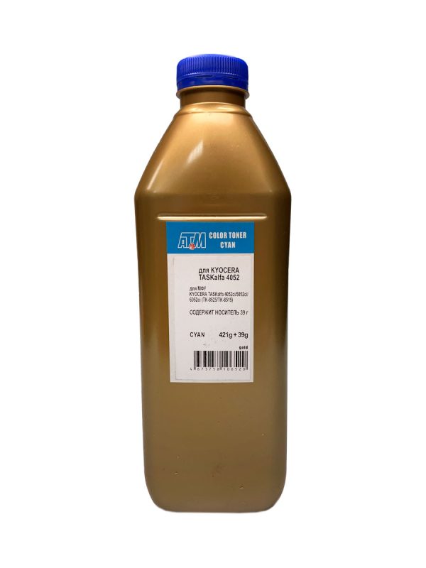 Тонер для KYOCERA (TK-8525/8515) (фл,421+39(носитель),синий,TOMOEGAWA) Gold ATM