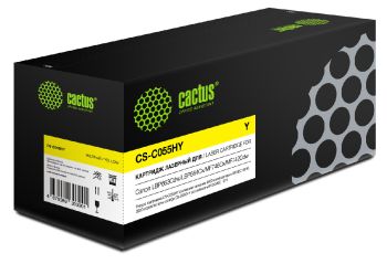 Картридж лазерный Cactus CS-C055HY 055 H Y желтый (5900стр.)