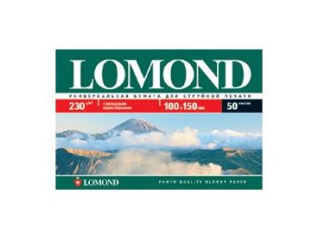Фотобумага глянцевая односторонняя 10x15, 230 г/м, 50 л. (0102035) (Lomond)
