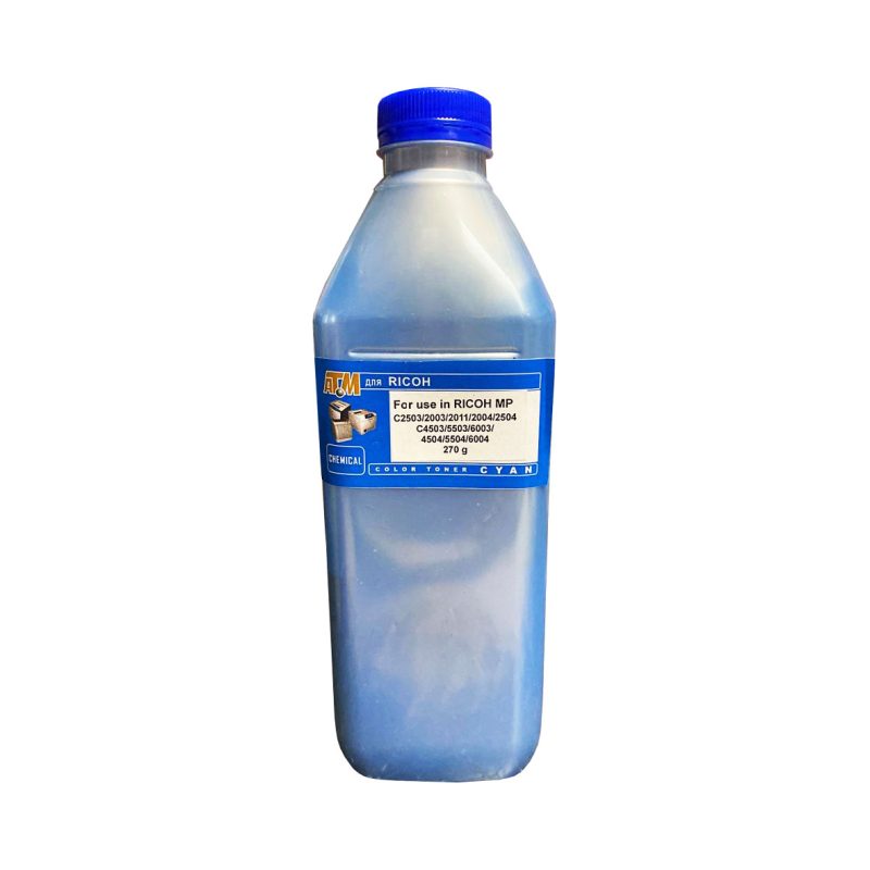 Тонер для RICOH MP C2503/C2003/C2011/C2004/C2504 (фл,270,синий,Chemical) Silver ATM