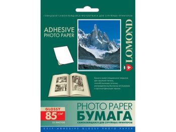 Самоклеящаяся фотобумага Lomond, фА6 (105 х 148,5мм.), Глянцевая, 85 г/м2