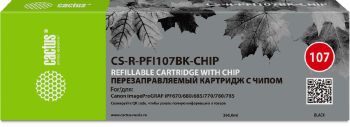 Картридж Canon (ПЗК) Cactus CS-R-PFI107BK-CHIP черный