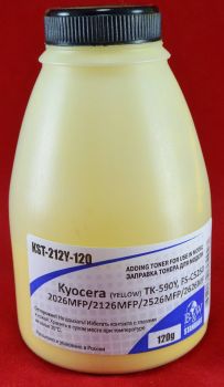 Тонер для Kyocera TK-590Y Yellow (фл. 120г) 5K Black&White Standart (Tomoegawa) фас.Россия