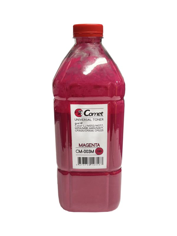 Тонер для HP Color Универсал тип CM-003M (фл,1кг,красный,COMET) ATM