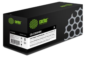 Картридж лазерный Cactus CS-C055HBK 055 H BK черный (7600стр.)