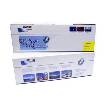 Тонер-Картридж (TK- 580Y) KYOCERA (2.8K, SAKATA) желтый UNITON Premium GREEN LINE (Eco Protected)