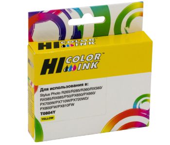 Картридж Epson Stylus Photo P50/PX660/700W/800FW/R265/RX560 (Hi-Black) C13T08044011, Y