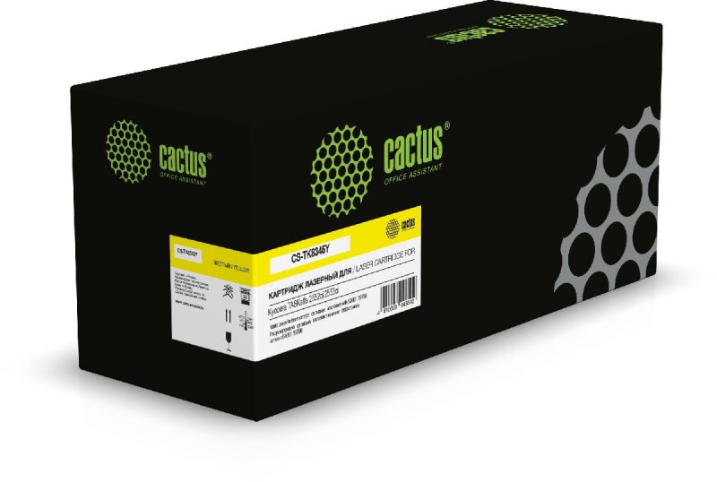 Картридж лазерный Cactus CS-TK8345Y TK-8345Y желтый (12000стр.)
