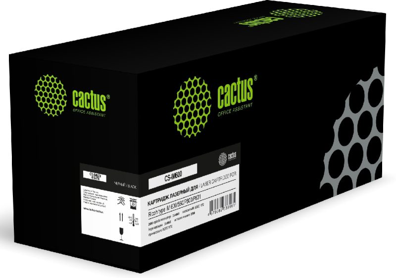 Картридж Ricoh IM550/600/P800/801 Cactus CS-IM600 418478 черный (25500стр.) type IM 600