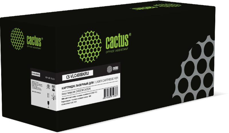 Картридж лазерный Cactus CS-VLC400BKRU 106R03532 черный (10500стр.)
