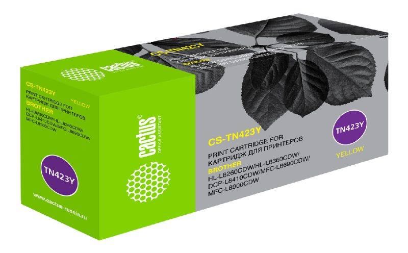 Картридж лазерный Cactus CS-TN423Y TN-423Y желтый (4000стр.)