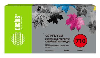 Картридж струйный Cactus CS-PFI710M PFI-710 M пурп.пигм. (700мл)