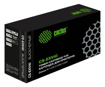 Картридж лазерный Cactus CS-EXV40 C-EXV40 черный (6000стр.) для Canon IR 1133/1133A/1133iF