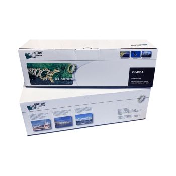 Картридж для HP CF400A (201A) черный (1,5K) UNITON Premium GREEN LINE (Eco Protected)