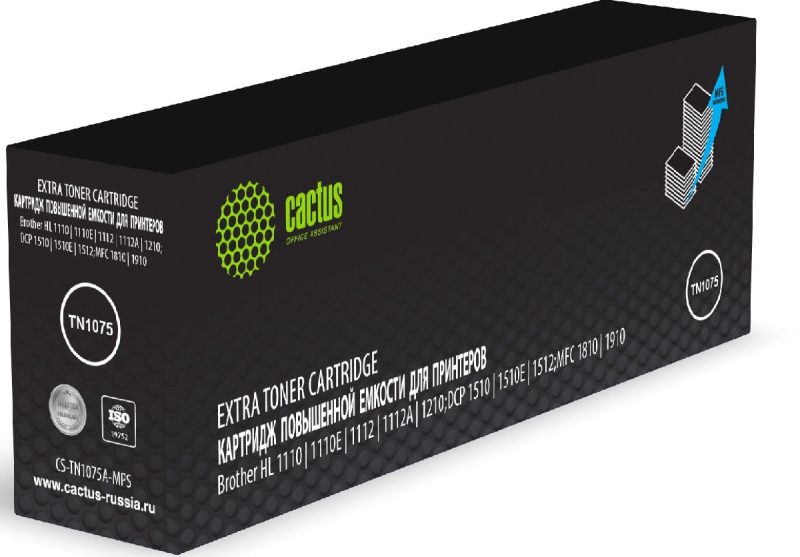Картридж лазерный Cactus CS-TN1075A-MPS TN1075 черный (2000стр.)