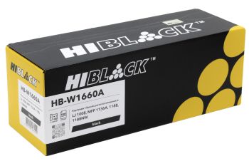 Картридж Hi-Black (HB-W1660A) для HP LaserJet 1008 / MFP 1136A / 1188 / 1188NW, 1,5K