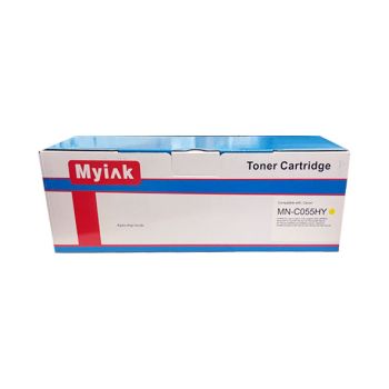 Картридж для CANON LBP-663/664/MF746/742/744 Cartridge 055H желтый (5,9K, псевдоЧИП ) MyInk