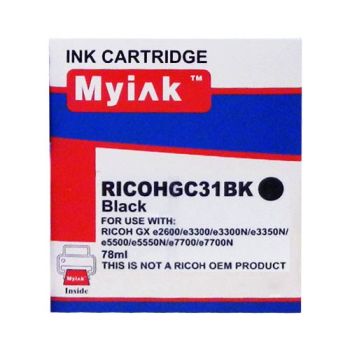 Картридж RICOH гелевый Aficio GX e5550N type GC 31KH Black (78ml, Pigment) MyInk
