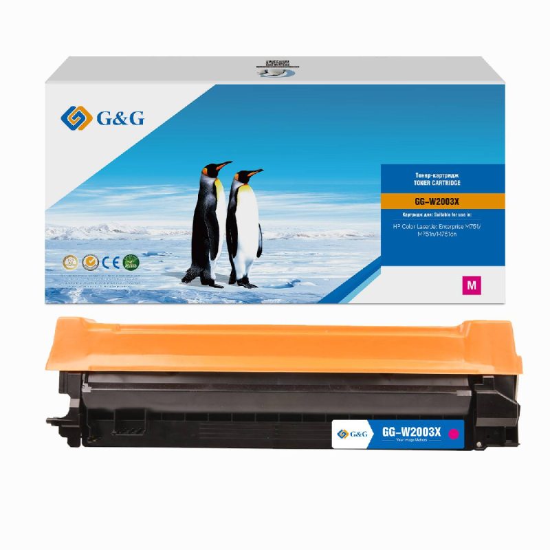 Картридж G&G, аналог HP GG-W2003X пурпурный 28k с чипом