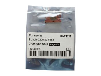Чип KONICA MINOLTA Bizhub C200/C200E/C203/C253/C353 Magenta, (WW), 90K, (унив.), CET8703, драм-юнит