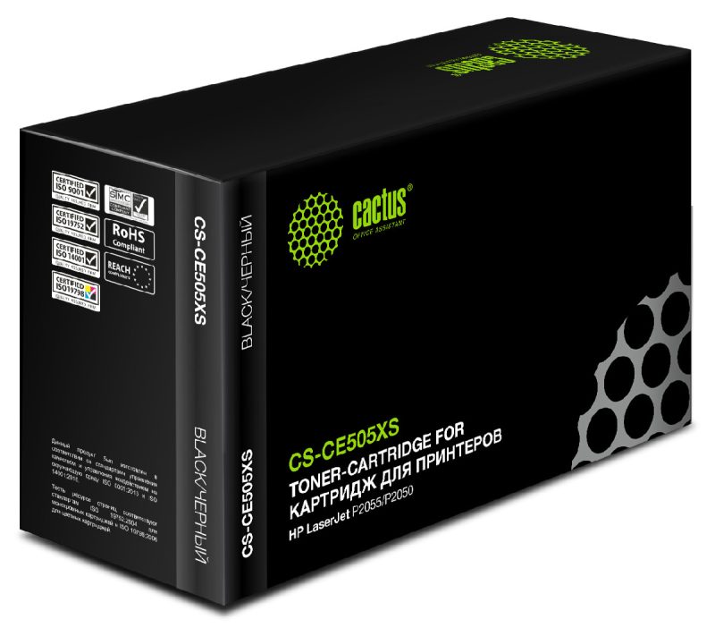 Картридж лазерный Cactus CS-CE505XS CE505X черный (6500стр.)