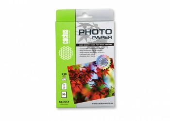 Фотобумага Cactus CS-GA623050 A6/230г/м2/50л./белый глянцевое для струйной печати