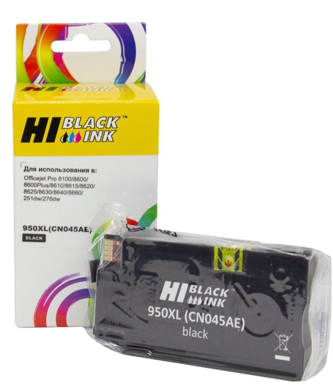 Картридж HP Officejet Pro 8100/8600 (Hi-Black) CN045AE/№950XL, BK