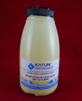 Тонер для картриджей CB542A/CE322A/CF212A) Yellow, химический (фл. 45г) Katun фас.Россия