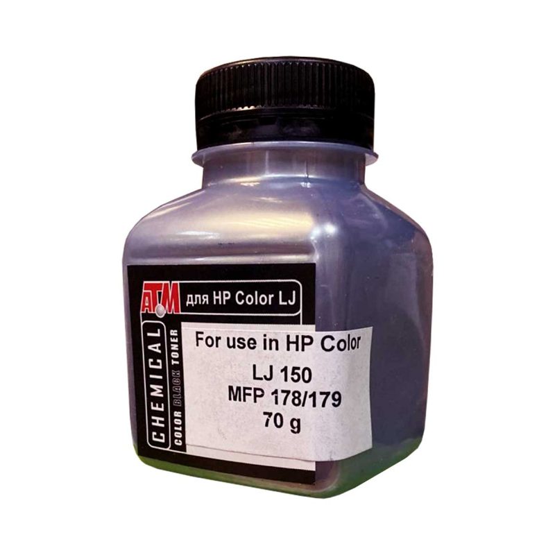 Тонер для HP Color LJ 150/MFP178/179 (фл, 70,черный ,Chemical) Silver ATM