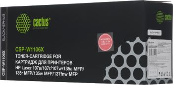 Картридж HP Laser 107, MFP 135/137 (Cactus) CSP-W1106X черный (3000стр.)