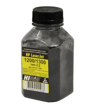 Тонер HP LJ 1200/1300 (Hi-Black) Тип 2.2, Bk, 150 г, банка