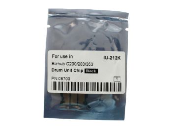 Чип KONICA MINOLTA Bizhub C200/C200E/C203/C253/C353 Black, (WW), 120K, (унив.), CET8700, драм-юнит