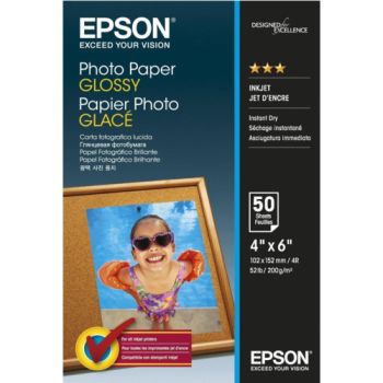 Фотобумага глянцевая односторонняя 10x15, 200 г/м, 50 л (C13S042547) (Epson)