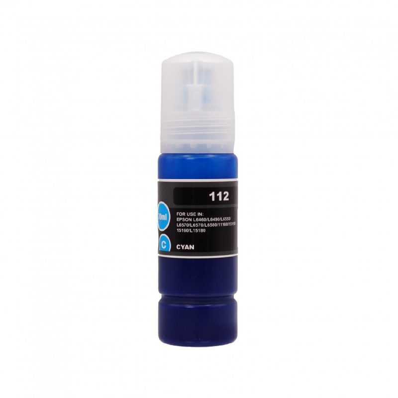 Чернила Epson 112 для L15150/L15160 (Ninestar) аналог C13T06C24A, cyan, 70 ml