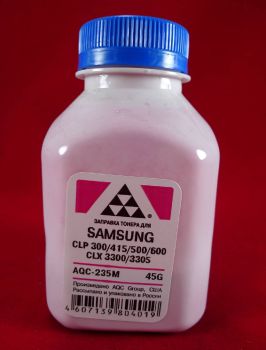 Тонер SAMSUNG CLP 300/315/320/325/360/415/500/510/600/610/660 Magenta (фл. 45г) (AQC-США) фас.Россия